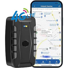 4G GPS sekimo mašina, vandeniui atspari GPS sekimo priemonė 20000 mAh baterija, realiuoju laiku sekanti transporto priemonės lokatoriaus magnetas 240 dienų sekimo priemonė automobiliui/transporto priemonei/motociklui/parkui su nemokama programa