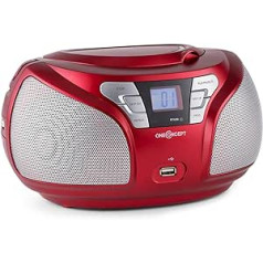 ONECONCEPT Groovie Boombox radijo įrašymo CD grotuvas MP3