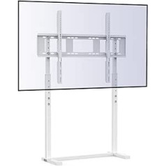 unho Universāls televizora statīva augstums, regulējams TV statīvs 32 līdz 100 collu plakanam LED LCD monitoram, maks. VESA 800 x 400 mm, līdz 40 kg, balts