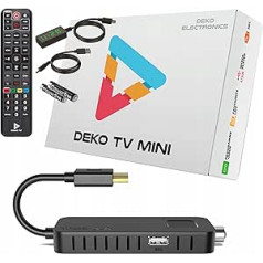 Digital Terrestrial Decoder 2023 DVB-T2 HEVC Deko TV Mini H265 HEVC Main 10 Bit USB WiFi/Multimedia/PVR [2-in-1 Remote Control]