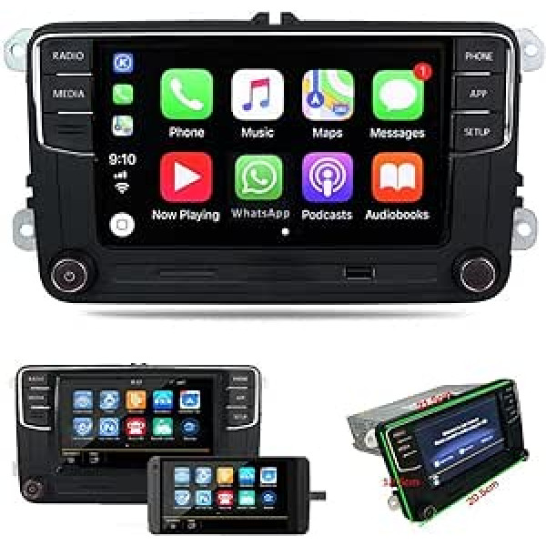 SCUMAXCON 6,5 collu automašīnas radio RCD360 Carplay MirrorLink Bluetooth USB SD, kas paredzēts VW Golf MK5 6 Caddy Polo EOS CC