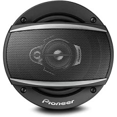 Pioneer TS-A1370F 300 W 5,1 collu 3 virzienu koaksiālais skaļrunis — jaudīga skaņa, IMPP membrāna optimālam basam, 50 W nepārtraukta izvade, melns, 2 skaļruņi