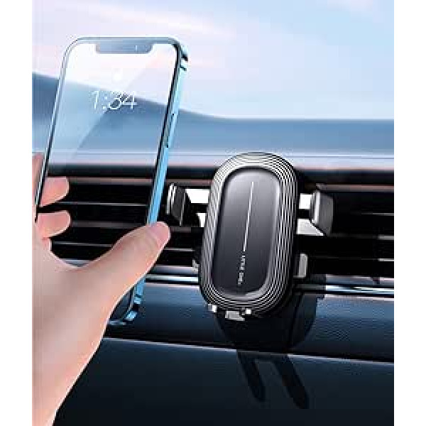 Car Phone Holder, Shockproof, Ultra Stable, Car Air Vent, Universal Phone Holder, One-Hand Operation, Gravity Auto Lock with Technology, Simple Clamp, Samsung, Huawei, etc