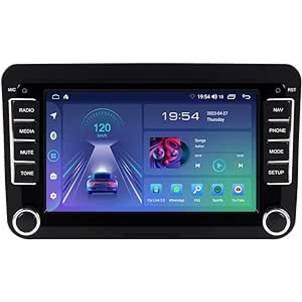 ACAVICA 2+32GB Car Radio Navigation for VW Passat B6 Golf V VI 5 6 Polo cc Tiguan EOS Scirocco 7 Inch Car Radio with Wireless Carplay Android Car Bluetooth DSP WiFi FM (7 collu 2+32GB Radio)