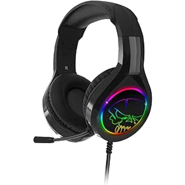 SPIRIT OF GAMER - PRO-H8 - Audio Pro Gamer austiņas - Vienlaicīga āda - Elastīgs mikrofons - RGB Rainbow LED austiņas - Daudzplatformas - PS5 / XBOX X/PC / PS4 / XBOX ONE