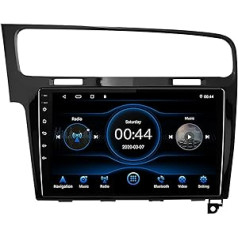 EZoneTronics Android 10 automašīnas radio stereo ierīcei VW Golf 7 Golf VII 2012-2020 10,1 collu skārienekrāns augstas izšķirtspējas GPS navigācija Bluetooth USB WiFi AM FM RDS stūres vadības atskaņotājs 2G RAM + 32G