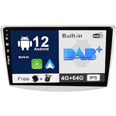 SXAUTO iebūvēts DAB Android 12 IPS automašīnas radio, kas paredzēts Passat B6 /B7 Magotan/CC (2010-2018) - iebūvēts Carplay/Android Car - kamera + MIC - 4G + 64G - 360-CAM stūres vadība, ātra palaišana - 2 DIN 10.1