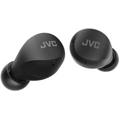 JVC HA-Z66T-B Gumy Mini bezvadu austiņas, mazas, īpaši vieglas, 3 skaņas režīmi (bass/dzidrs/parasts), ūdensizturīgs (IPX4), 23 stundu akumulatora darbības laiks, Bluetooth 5.1, (melns)