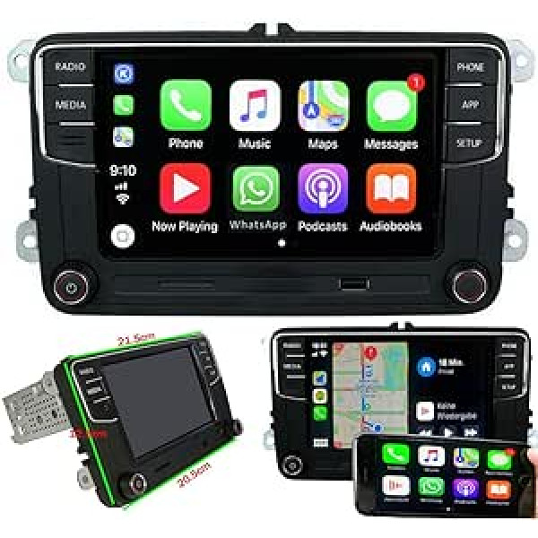 SCUMAXCON automašīnas radio RCD330 RCD360 Pro 6,5 collu radio Carplay Bluetooth RVC USB priekš Golf 5 6 Caddy EOS Touran CC Polo