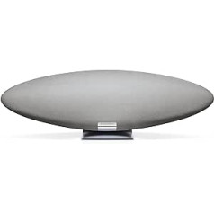 Bowers & Wilkins Zeppelin, bezvadu HiFi skaļrunis ar iebūvētu Alexa, AirPlay 2, aptX adaptīvais Bluetooth, Spotify Connect, Bowers un Wilkins mūzikas lietotne leģendārā dizainā, Pearl Grey