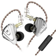 NEX KZ ZSX 5BA+1DD 6 draivera hibrīda IEM HiFi ausīs ievietojamas austiņas ar cinka sakausējuma priekšējo apvalku, 0,75 mm 2 kontaktu noņemamās trokšņu slāpēšanas austiņas