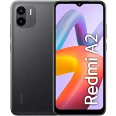 Xiaomi Redmi A2 Black, 2 GB RAM, 32 GB ROM, 1 TB paplašināma atmiņa un 5000 mAh akumulators (Apvienotās Karalistes versija) Iekļauta viedā SIM karte