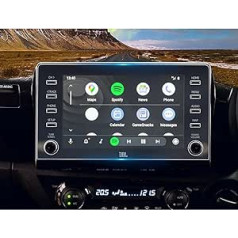 YEE PIN Hilux 8 collu saderīgs ar Toyota Hilux 2021-2023 nanofilmu navigācijas sistēmu Hilux AN120/AN130 aizsargplēve GPS ekrāna aizsargs, navigācijas plēves aizsardzība pret skrāpējumiem izturīgs caurspīdīgs iepakojums