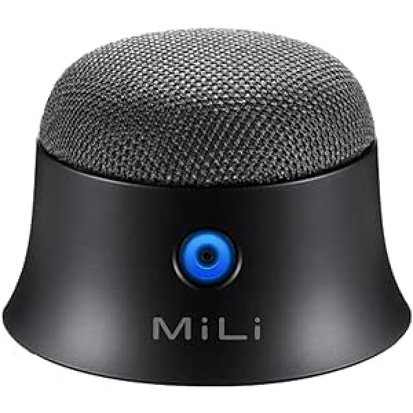 MiLi mazās magnētiskās Bluetooth skaļruņu kastes, saderīgas ar iPhone 13 MagSafe, Mini Wireless Bloototh Speech Soundbox, Music Box, Bluetooth Box (melns)