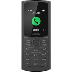 Nokia 110 4G 1,8 collas [1,8] 3,2 unces melns