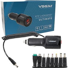 VSG24 USB ports automašīnas lādētājs USB cigarešu šķiltavas ar 8 adapteriem atpakaļgaitas kameras monitors 12 V / 24 V automašīnas USB adapteris automašīnas lādētāja spraudnis barošanas bloks automašīnas lādētājs