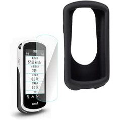 Chooee Garmin Edge 1030 futrālis, kas ir savietojams ar Garmin Edge 1030 aizsargājošu silikona vāciņu GPS rūdīta stikla ekrāna aizsargam, kas paredzēts Garmin Edge 1030