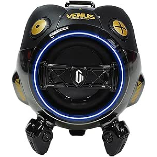 GravaStar Venus Bluetooth skaļrunis mini robota skaļrunis ūdensizturīgs pārnēsājams bezvadu skaļrunis 10 stundas 10 W (melns)