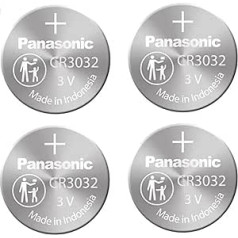 4-Pack Panasonic Battery, Lithium Button Cell Cr3032- Cr 3032