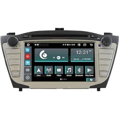 Costum Fit automašīnas radio priekš Hyundai IX35 Android GPS Bluetooth WiFi Dab USB Full HD skārienekrāna displejs 7 collu Easyconnect 8 kodolu procesors, balss komandas