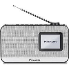 Panasonic RF-D15EG-K Portable DAB+/FM Digital Radio with Bluetooth, 2.4 Inch TFT LCD Display, 3W 5 cm Speaker, Sleep, Alarm Clock Function, Black