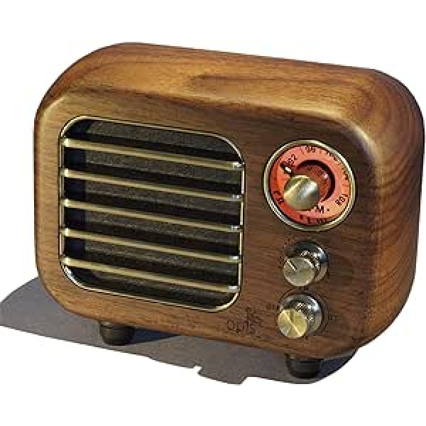 Opis Radio 3 — mazs koka retro Bluetooth skaļrunis un UHF radio (valrieksts)