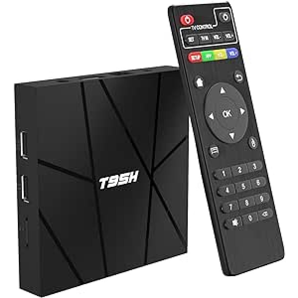 Android Tv Box 10.0 2 GB RAM 16 GB ROM Smart Tv Box, T95H Allwinner H616 četrkodolu 6K TV Box, H.265, 3D, 2,4 G WiFi, 10/100 M Ethernet utt.