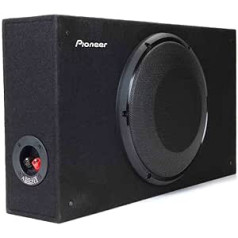 Pioneer TS-A2500LB pasīvais zemfrekvences skaļrunis, jaudīgs korpusa zemfrekvences skaļrunis ar maksimālo jaudu 1200 W, 25 cm, IMPP membrāna, melns, nepārtraukta jauda 300 W