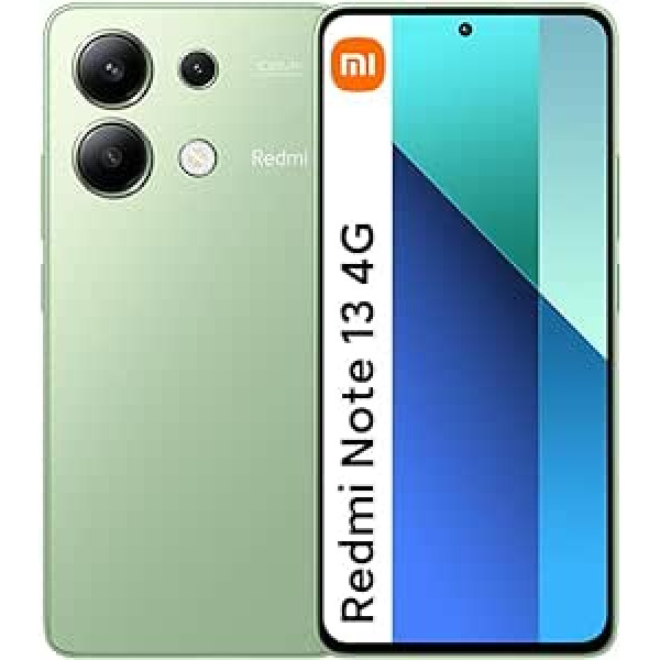 Xiaomi Redmi Note 13 4G atbloķēts Smartohone 6+128GB 6,67 collu 120Hz AMOLED displejs 108MP trīskāršs kamera Snapdragon 685 procesors 5000mAh akumulators 33W ātra uzlāde (zaļš)