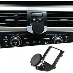 360 laipsnių sukimosi aliuminio lydinio centrinė konsolė automobilinio telefono laikiklio laikiklis BMW 3 serijos E90 E92 2005-2012 automobilių priedai juodas