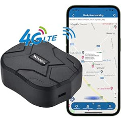 4G LTE GPS izsekotājs, GPS izsekotājs auto 10000 mAh 80 dienu gaidīšanas režīmā spēcīgs magnēts, ūdensnecaurlaidīgs izsekotājs un pretpazaudēšanas GPS vietrādis transportlīdzekļiem, laivu kravas automašīnām reāllaika izsekošanas ier