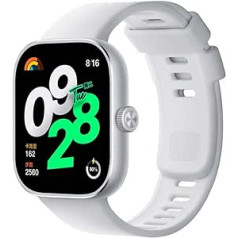 NK Redmi Watch 4 1,97 collu AMOLED LTPS displejs, sirdsdarbības monitors, 150+ sporta režīmi, akumulatora darbības laiks līdz 20 dienām, pelēks