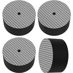 Monosaudio 4 x HiFi Speaker Foot Pads, Shock Absorber, Insulation Stand Feet, Pads, Speaker Washers, Vibration Damper for Amplifier, CD Player, Turntable (40 mm x 20 mm, Carbon Fibre)