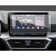 LFOTPP 10 collu navigācijas ekrāna aizsargs Seat Leon MK4 5F KL ST FR 9H skrāpējumiem izturīga rūdīta stikla plēve GPS navigācijas caurspīdīgs ekrāna aizsargs pret pirkstu nospiedumiem Auto aksesuāri