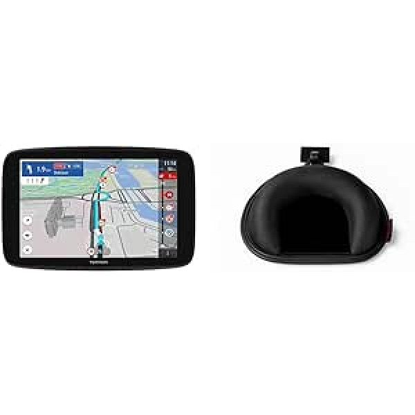 TomTom GO Expert kravas automašīnas navigācijas ierīces un informācijas paneļa stiprinājums visiem TomTom modeļiem (piemēram, Start, Via, GO Basic, Classic, Essential, Premium, Discover, Rider, GO Professional, Expert, GO Camper)