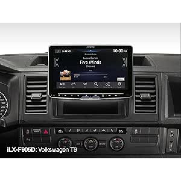 Alpine iLX-F905T61 | Auto radio priekš VW T6.1 no 2019 | ar 9 collu skārienekrānu, 1 DIN instalācijas korpusu, DAB+, Apple CarPlay, Android Car, Bluetooth