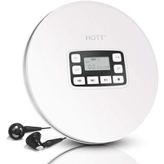 HOTT CD611T Portable CD Player with Bluetooth Personal Compact CD Player
