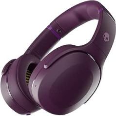 Skullcandy Crusher Evo Over-Ear bezvadu austiņas ar sensoru basu, 40 stundu akumulatora darbības laiks, mikro, saderīgas ar iPhone, Android un Bluetooth ierīcēm — violets