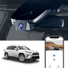 Fitcamx Dash Cam piemērota Toyota RAV4 2021 2020 5th Generation (XA50) LE Limited Premium XLE TRD Hybrid Prime XSE SE, OEM 4K automašīnas kameras WiFi, UHD nakts redzamība, G-sensors, cilpas ierakstīšana, ar 64 GB