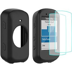 Braleto Silikonhülle + 2 Displayschutzfolien, saderīgs ar Garmin Edge 530, 9H Härtegrad Glas Displayschutzfolie GPS Fahrrad Computer Zubehör