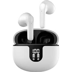 Kvalitatīvas Park In-Ear austiņas Wireless Bluetooth 5.2 HiFi stereo skaņa, IPX7 ūdensizturīgs, skārienvadība, trokšņu slāpēšana, 40h atskaņošanas laiks