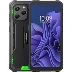 Blackview āra mobilais tālrunis bez līguma BV5300, ArcSoft® 13MP + 5MP, 4GB + 32GB (1 TB paplašinājums), 3 karšu sloti, Android 12 divu SIM karšu IP68 ūdensizturīgs viedtālrunis, 6,1 collas HD+, 6580 mAh akumulators,