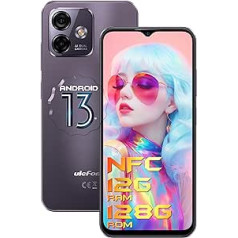 Ulefone Note 16 Pro NFC Android 13 viedtālrunis bez līguma 128GB + 12GB/SD-256GB 50MP kamera 6,52 collu astoņkodolu mobilais tālrunis bez līguma, 4400mAh mobilais tālrunis bez mobilā tālruņa 4G