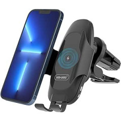 VEN-DENS Wireless Air Vent Car Charger Phone Holder 15W Fast Charging Car Clamp Mount Windscreen Dashboard Car Accessories S22 Plus S22 Ultra