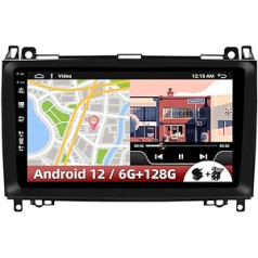 9 collu automašīnas radio stereo GPS navigācija Mercedes Benz B200 / W639 / W906 / W169 / W245 / Sprinter/Vito/Viano Android 12.0 DSP + Carplay - 6G RAM + 128G ROM - atbalsta WiFi DAB