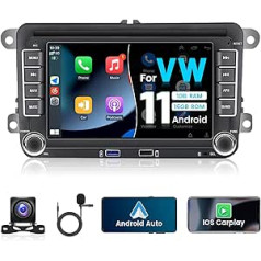 Android 13 Car Radio Double DIN Apple Carplay ar navigācijas sistēmu priekš VW Passat B6 B7 Golf 5 6 Touran Polo Caddy 7 collu skārienekrāna automašīnas radio 2Din ar Bluetooth WiFi Android Car FM RDS Hi-Fi AHD