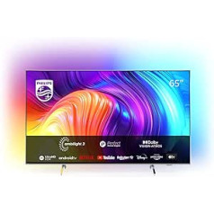 Philips 65PUS8507/12 65 cm 4K viedtelevizors, UHD LED Android televizors ar Ambilight, Dolby Vision un Atmos Sound, savietojams ar Google palīgu un Alexa