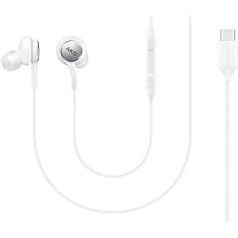 UrbanX Headphones for Samsung Galaxy S10 S10e Plus with Type C Connector, Designed by AKG with Microphone and Volume Buttons (AKG White)