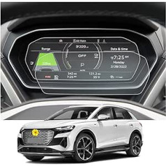 CDEFG savietojams ar Audi Q4 Q5 Etron 2021 2022 2023 instrumentu paneļa aizsargplēvi Q4 Q5 E-tron 4H skrāpējumiem izturīga 10,25 collu GPS ekrāna aizsargplēve, navigācijas plēve Q4 Sportback etron 2023