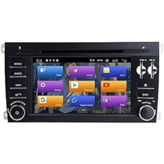 UEYUAN auto radio priekš Porsche Cayenne 2003-2010 Android 13 Double DIN 8 collu auto multivides GPS navigācija auto radio stereo Car Play/4G WiFi/SWC 4+64G